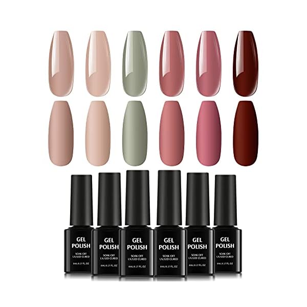 TOMICCA UV Gel Nagellack-Gel Shellac Nagellack Set