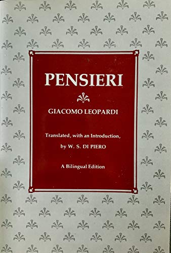 Pensieri: A Bilingual Edition (Gb768) 0195034961 Book Cover
