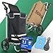 Heimfleiss® Einkaufstrolley klappbar mit 56L Volumen | Einkaufswagen klappbar mit 50kg Traglast | Leichte Einkaufstasche mit Rollen | Hackenporsche Shopping Trolley Groß mit Kühlfach