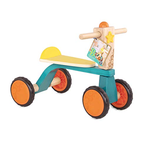 B. toys door Battat BX1933Z Smooth Rider driewieler-peuterfiets houten Ride-On speelgoed voor kinderen 18M+