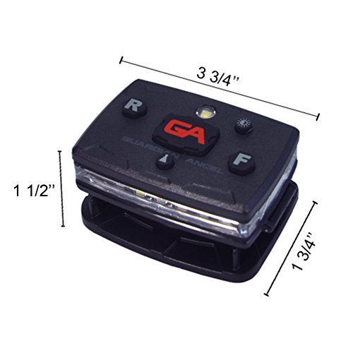 Guardian Angel Elite Series Personal Safety Light Bar - Magnetic Hands-Free Mountable Flashlight For Night Time Safety - Long Lasting Rechargeable Battery (Red/Blue/Infrared) #TOP3