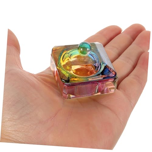 Ipetboom 2 piezas cuencos de uñas de cristal para pedicura miniatura 6