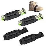 ASOFTY 2 Paar Anti Rutsch Schuhspikes, Spikes für Schuhe mit 14 Zähne, Schuhkrallen für Schnee und Eisfläche, Steigeisen Spikes für Wintersport Outdoor, Eiswandern, Klettern