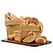 Cesta Pan Ecológica en Papel Kraft Lavable - Set de 3 Paneras para Guardar el Pan, Fruteros de Cocina Modernos - Organizador Baño, Macetas Decorativas