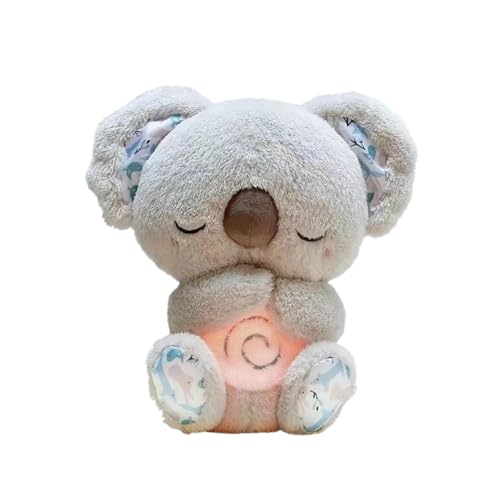 Image of Generic Soothing Koala Bear,Anxietys Relief Koala Breathing,Sleeping Koala Plush Breathing with Musical Lights&Rhythmic Breathing Movements (blue)