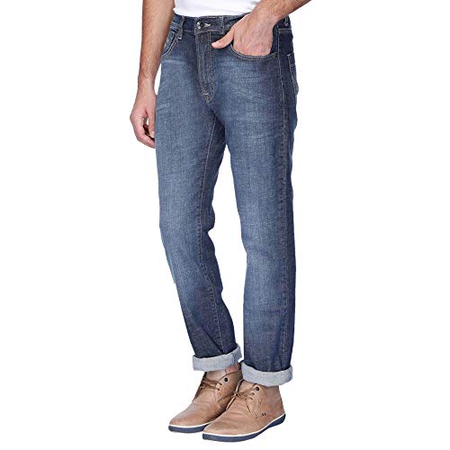 Image of Pepe Mens 5 Pocket Whiskered Effect Jeans
