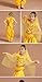Astage Girl Kids Halloween Party Costume Belly Dance Active Wear All Ornaments,Yellow,XS For height 35in-49in