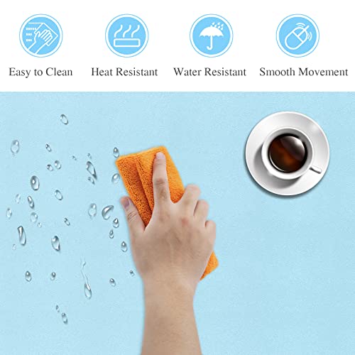 Desk Calculator Blue+ Dual Sided Desk Mat Blue/Pink 31.5" X 15.7" #TOP5