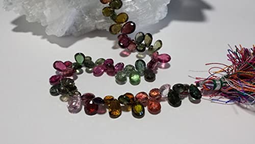 Genuine Opal en perles poires facettées pour joaillerie haut de gamme