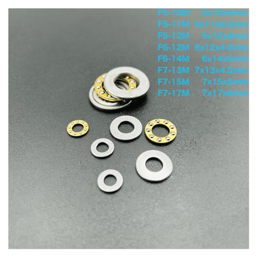 Butée à billes miniature F7-17M roulement poussée axiale x5pcs - 7
