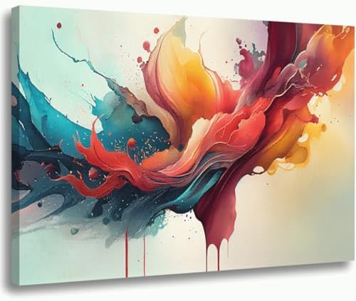 Quadro Decorativo Abstrato em Canvas, Impressão Ultra HD 4k, Arte...