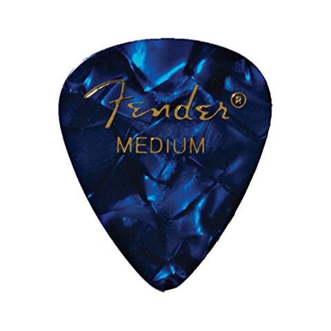 Fender 351 Shape Medium Picks - Blue Moto Cover