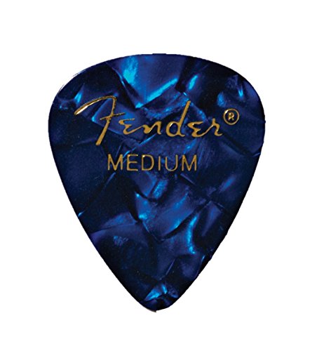 Fender 351 Classic Celluloid Picks 12-Pack (Couleurs assorties) Blue Moto (Medium) – Lot de 12 médiators - Les Beatles, Paul McCartney, John Lennon, RIngo Starr, George Harrison Fender 351 Classic Celluloid Picks 12-Pack (Couleurs assorties) Blue Moto (Medium) - Lot de 12 médiators