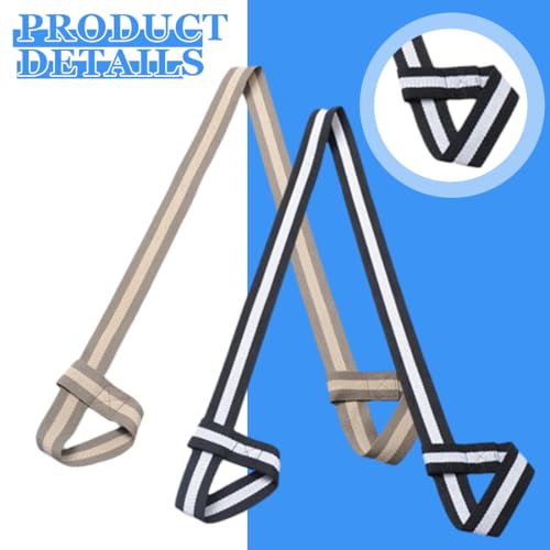 XURJUMI 2 Piezas Correa Esterilla Yoga, Ajustable Algodón Cinta de Yoga para Todos los Tamaños de Esterilla de Yoga, Estiramientos y Fitness, Compatible con Todos los Tamaños de Esterillas - Imagen 5