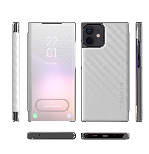 Coque iPhone 11 Clear View antichoc rabat transparent et béquille de support horizontal PC - 2
