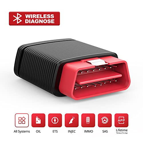 OBD2 Scanner Bluetooth,THINKCAR Pro Code Reader & Scan Tools for iPhone & Android,Car Scanner ABS SRS Engine Transmission Diagnoses for All OBDii Cars After 1996ã€Free THINKCAR Pro Apps for Lifeã€‘