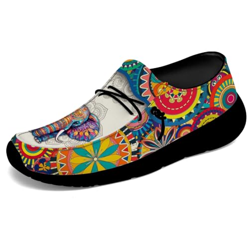 Mandala Loafers for Men Women Slip-on Shoes Funny Animal Gifts for Her Him3