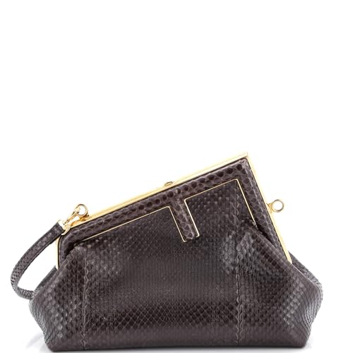 Pre-Loved First Bag Python Small, Brown