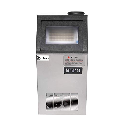 Máquina de hielo automática 495W 150 lb 120V acero inoxidable miniatura 1