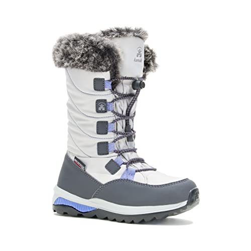 Kamik Girl's Prairie (Little Kid/Big Kid) Light Gray 6 Big Kid M