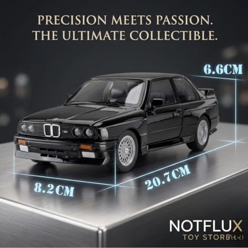 Image of 1:24 Scale Retro M3 Diecast Model | Vintage Classic Sports Car Collectible for Kids & Car Enthusiasts | Multicolor | Pack of 1