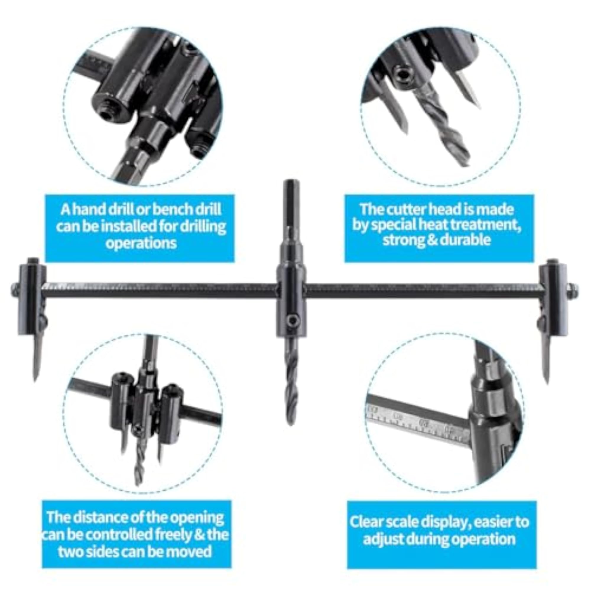 Adjustable Circle Hole Cutter Drill Bit Saw