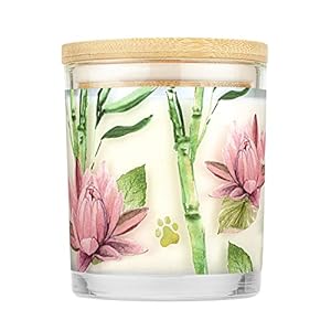 One Fur All – Pet Odor Eliminator Natural Soy Wax, Bamboo Watermint, 9 Oz Jar