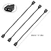 Jstincal (3-Pack) ARGB Extension Cable, 5V 3-Pin Addressable RGB Cable, 1-to-1 Female to Female for Extending Computer PC Fans/LED Lights, 30cm / 11.8in