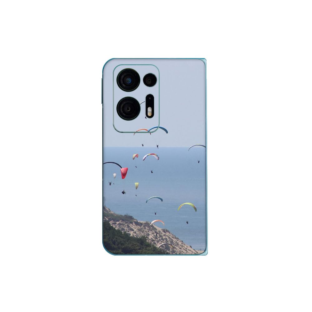 GADGETS WRAP Printed Vinyl Skin Sticker Decal for Oppo Find N2 Flip 5G - Paragliders Multicolor