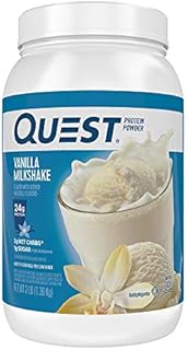 Quest Nutrition Vanilla Milkshake Protein Powder, High Protein, Low Carb, Gluten Free, Soy Free, 48 Ounce (Pack of 1)