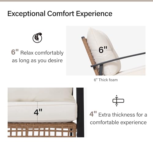 LAUSAINT-HOME-4-Piece-Patio-Conversation-Set-Comfortable-Oversized-Outdoor-Furniture-Set-with-Soft-Cushion-and-Storage-Metal-Coffee-Table-for-Backyard-Porch-Garden-and-Poolside-Beige