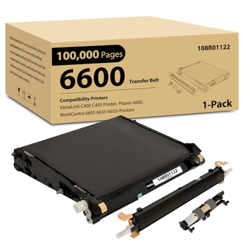 Phaser 6600 WorkCentre 6605 Transfer Unit Kit Replacement for Xerox 6600 108R01122 Transfer Belt Work with Phaser 6600DN 6600N VersaLink C400 C405 WorkCentre 6605 6655 6655i Printers, 100,000 Pages