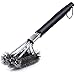 Eozfly Brosse Barbecue, Brosse de Nettoyage Barbecue, 3 en 1 Brosse à Barbecue, Longue Poignée avec Poils Acier Inoxydable, Pinceau Cuisine pour Nettoyer Rapidement & Efficacement Tous Les Grils