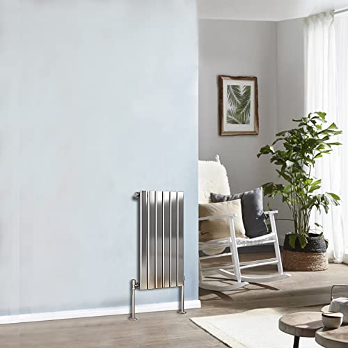 NRG Horizontal Flat Single Panel Column Designer Radiator Bathroom Heater Chrome 600x408 Central Heating for living Room and Kitchen