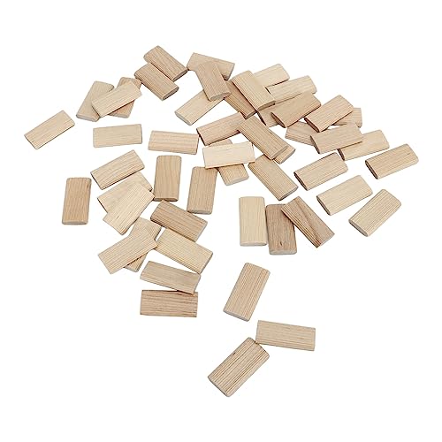 Srliya 50 piezas de tarugos de madera para carpintería miniatura 7
