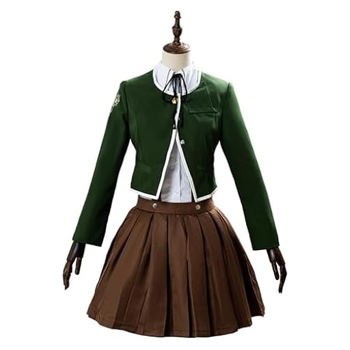 Helltaker Chihiro Fujisaki - Disfraz de cosplay para mujer, falda plisada marrón, para fiesta de Halloween | Ya disponible en tu tienda friki favorita! En mundofriki.es!