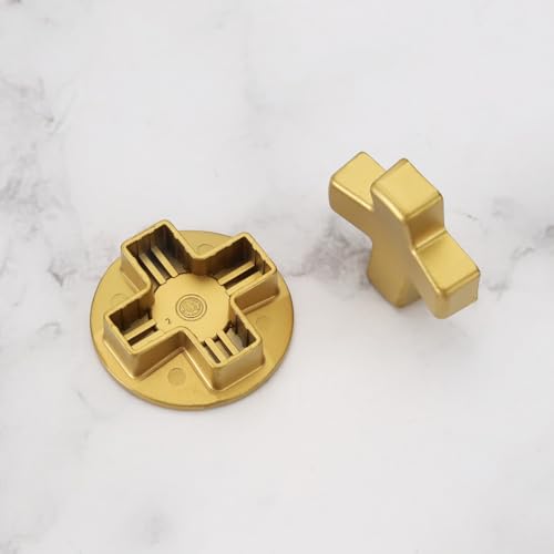 Image of ECSiNG 2Pcs Metal D-Pads Paddles Replacement Parts Directional Pad Kits Compatible with Xbox One Elite Series 2 Compatible with Xbox Elite 2 Core, Gold