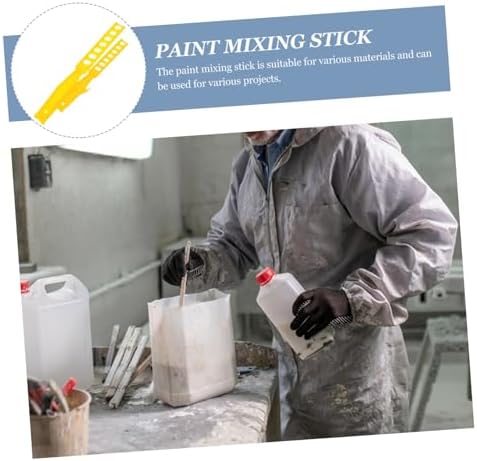 NUOBESTY 2 adet boya karıştırma çubuğu, plastik, tekrar kullanılabilir, renk karıştırma aleti, manuel hassas, boya, boya, yapıştırıcı, amatör amatörler için - Görsel 3