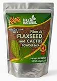 Linaza con Nopal Forte – 8 oz – 100% Natural Flaxseed & Nopal Cactus Powder – Fiber-Rich Digestive Support – Ground Blend Dietary Supplement – Vegan & Non-GMO
