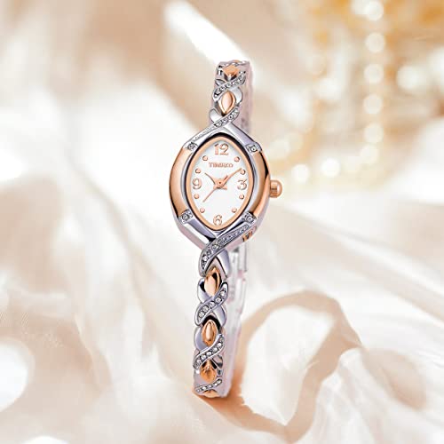 Time100 W50170L Women'S Watches Bracelet Crystal Oval Dial Ladies Fashion Dress Wrist Watch Waterproof thumb #4