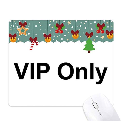 Tapis de souris en caoutchouc noir avec symbole VIP Only