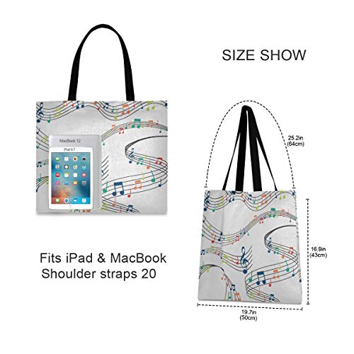 Arte Musica Colorata Borsa per Spesa Rutilizzabile...