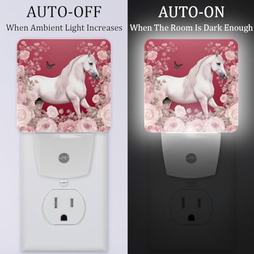 Lámpara de noche led caballo rosa sensor 7.6x11.2cm miniatura 2
