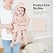 Susurration 2 Pack Thick Muslin Baby Towels, 100% Cotton Soft and Absorbent Baby Bath Hooded Towel for Newborn, Infant, Girls, Boys, Baby Essentials