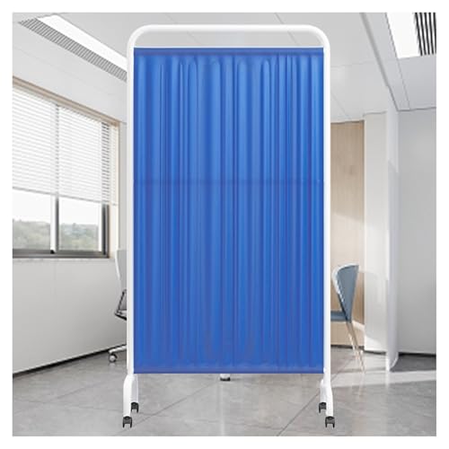 Mamparas de privacidad de un Solo Panel, Separador de ambientes de Tela Resistente con Ruedas, mampara de Puerta portátil Temporal, para vestíbulo, salón de Belleza y Oficina (Color 4, 1 Pan