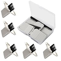 Hörgerätefilter, 5er Set (40 Stück) Cerumenfilter, Ersatzfilter, Reinigungsbürste und Reinigungstuch - Für Widex, Phonak, Resound etc