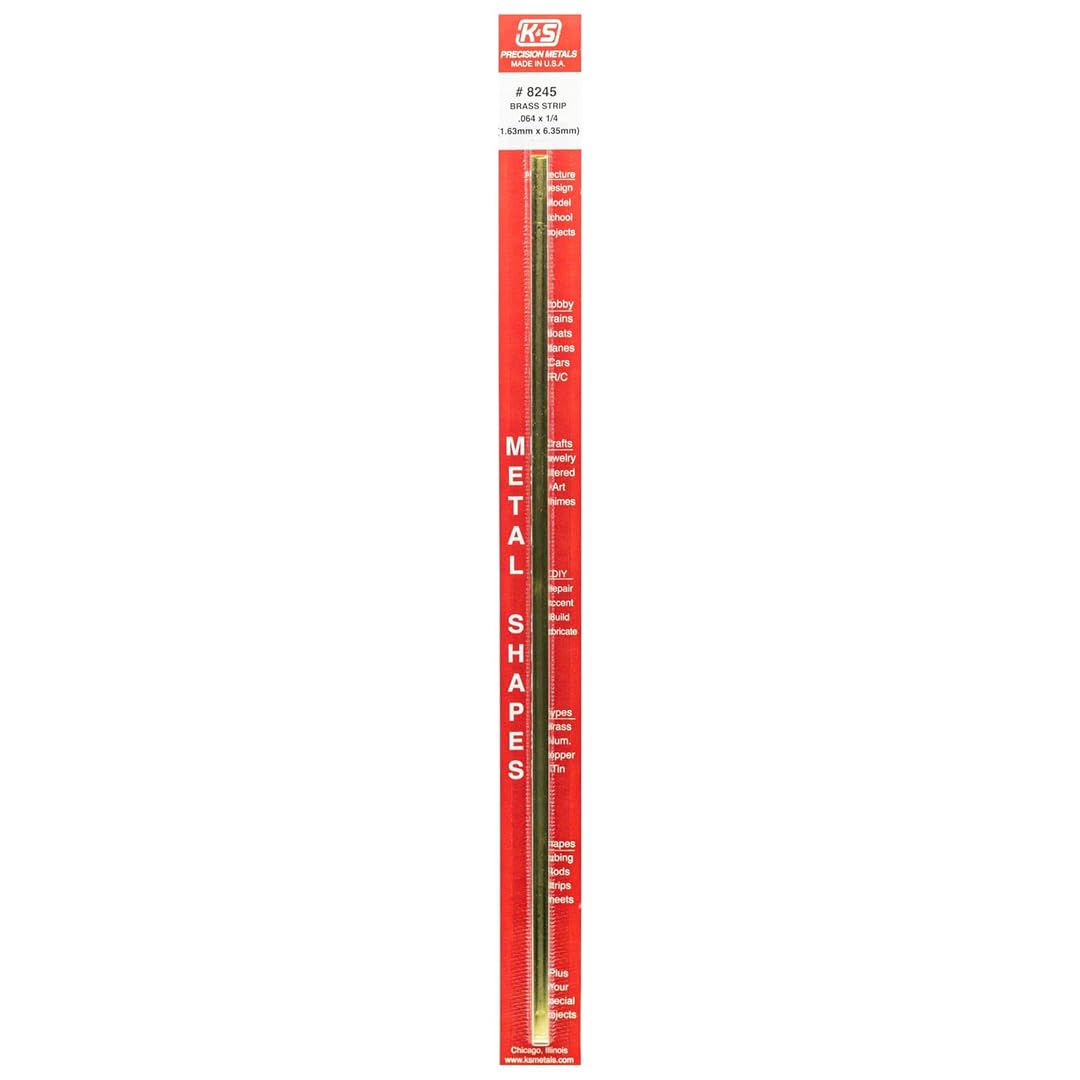 K&S Brass Strip - 0.064" x 1/4" - DIY & Crafting -1