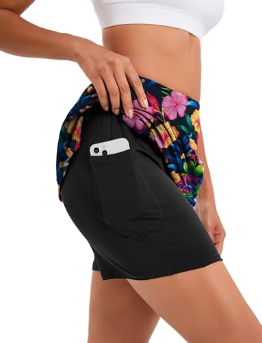 Image of Oyamiki Women's Active Athletic Skort Lightweight Tennis Skirt Perfect for Running Training Sports Golf