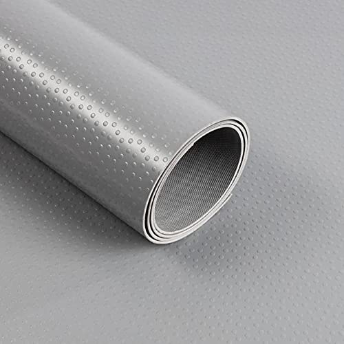 Floordirekt Revêtement de sol en PVC à pois - Épaisseur : 2 mm - Tapis antidérapant - Antidérapant et résistant aux liquides et à la saleté - Utilisation universelle (gris, 120 x 150 cm)
