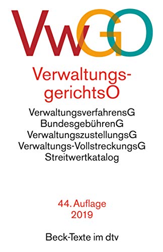 Verwaltungsgerichtsordnung Verwaltungsverfahrensgesetz: mit Bundesgebührengesetz, Verwaltungszustel Verwaltungsgerichtsordnung Verwaltungsverfahrensgesetz: mit Bundesgebührengesetz, Verwaltungszustel